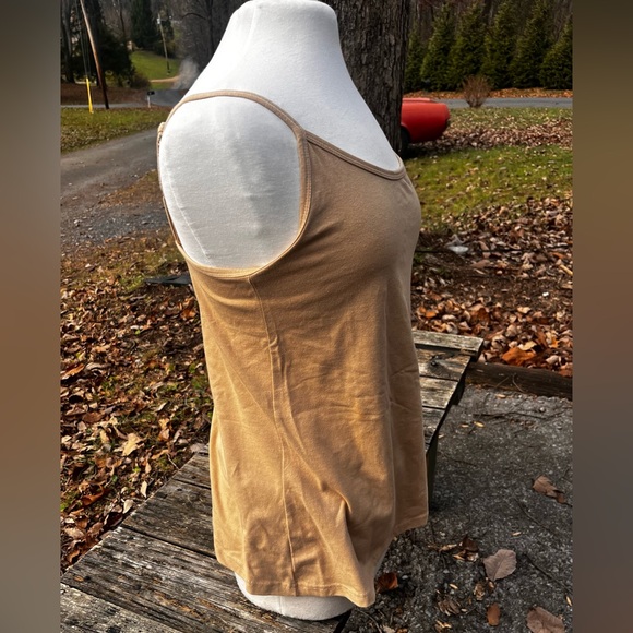 JESSICA LONDON STRETCH COTTON CAMI NEW KHAKI WOMENS 12 - Picture 3 of 7